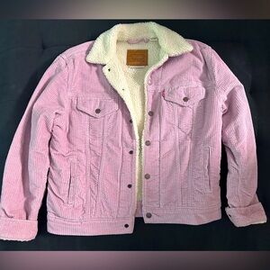 Levi’s Pink Corduroy Trucker Jacket